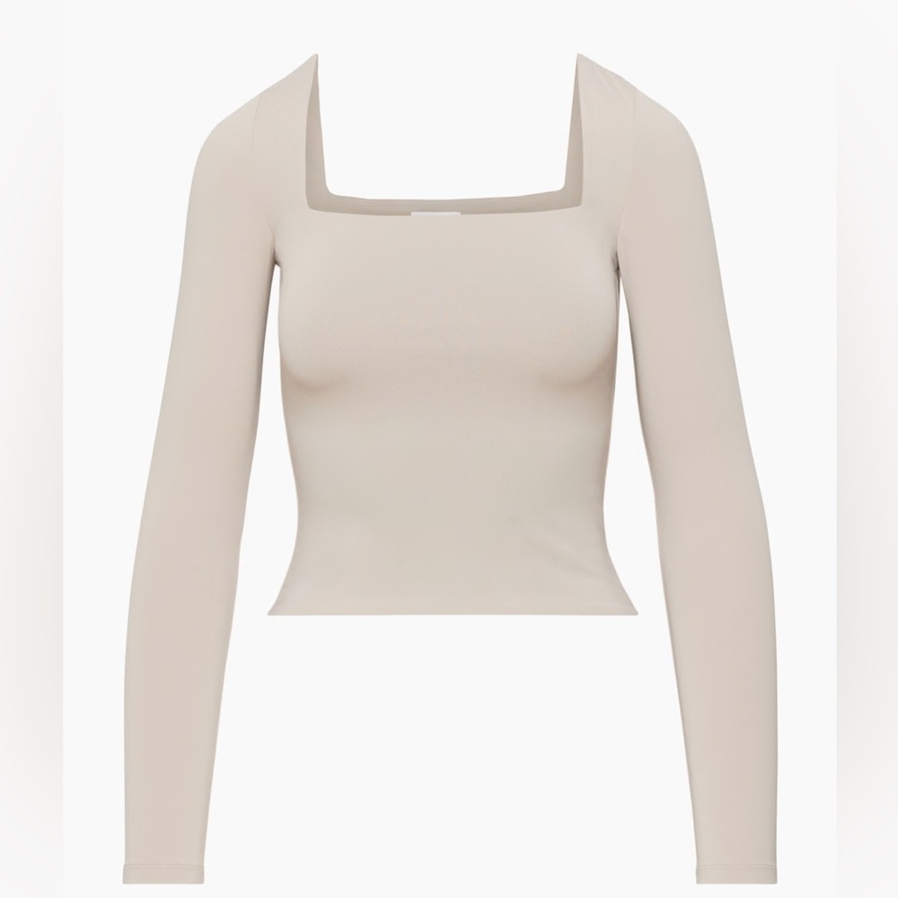 Aritzia Contour Square Neck Long Sleeve - BROWN